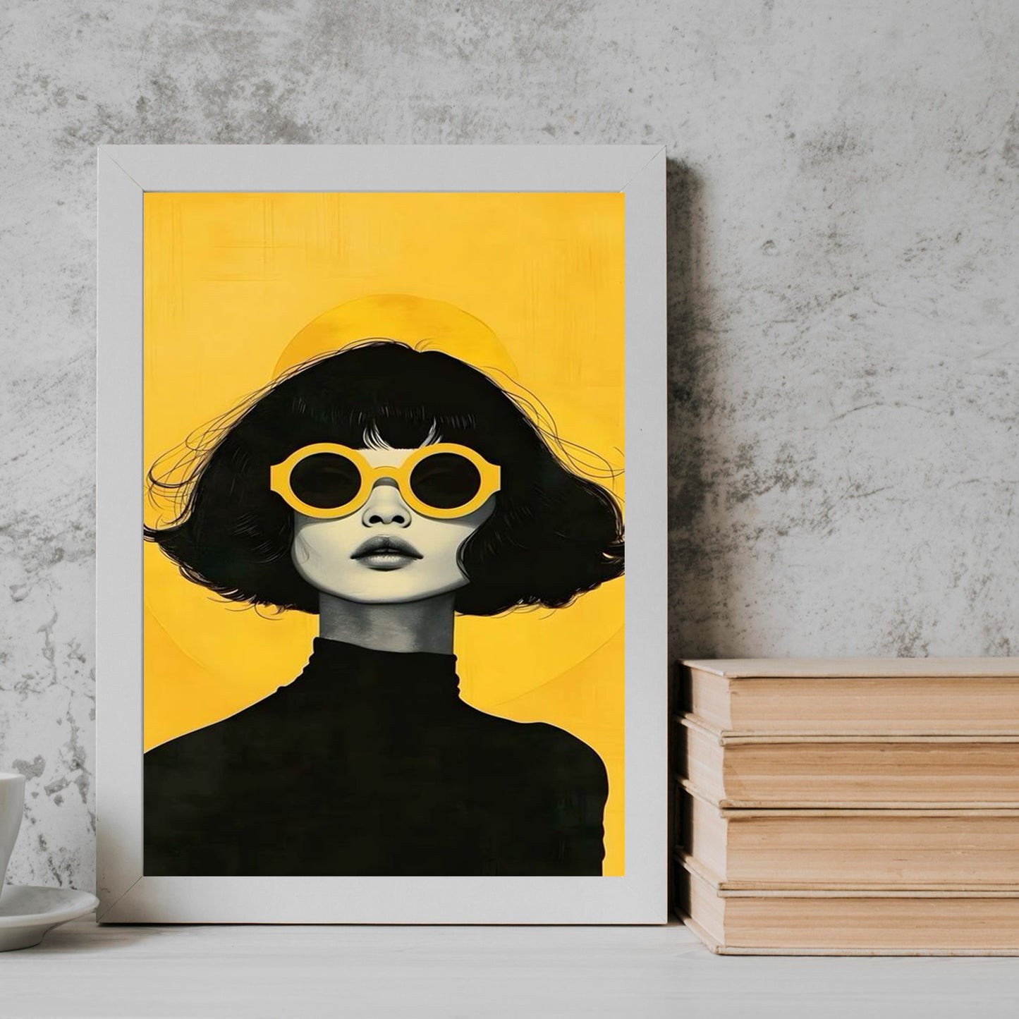 Girl yellow girl Frame