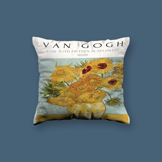 Vangoh Vase 1888 Art Velvet Cushion