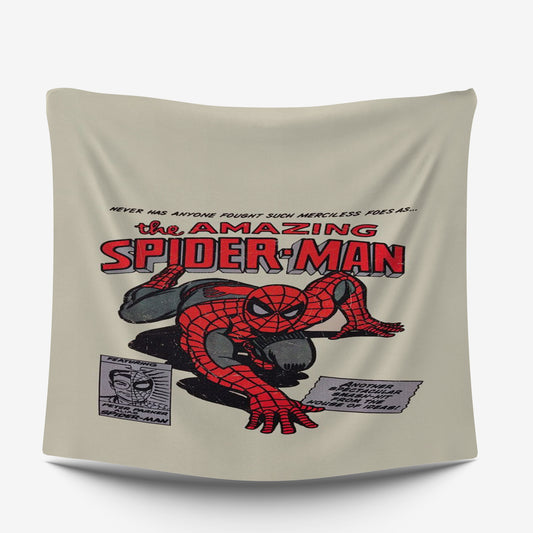 Spiderman gray Superhero typistry