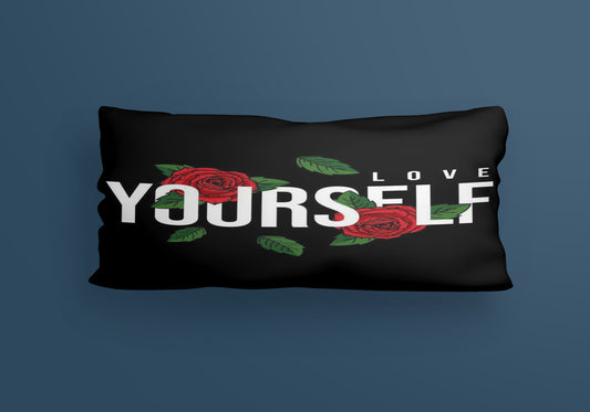 Yourself Flower Velvet Cushion