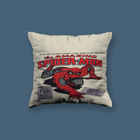 Spiderman Comics Superhero Velvet Cushion