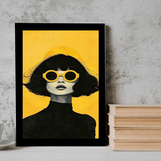 Girl yellow girl Frame