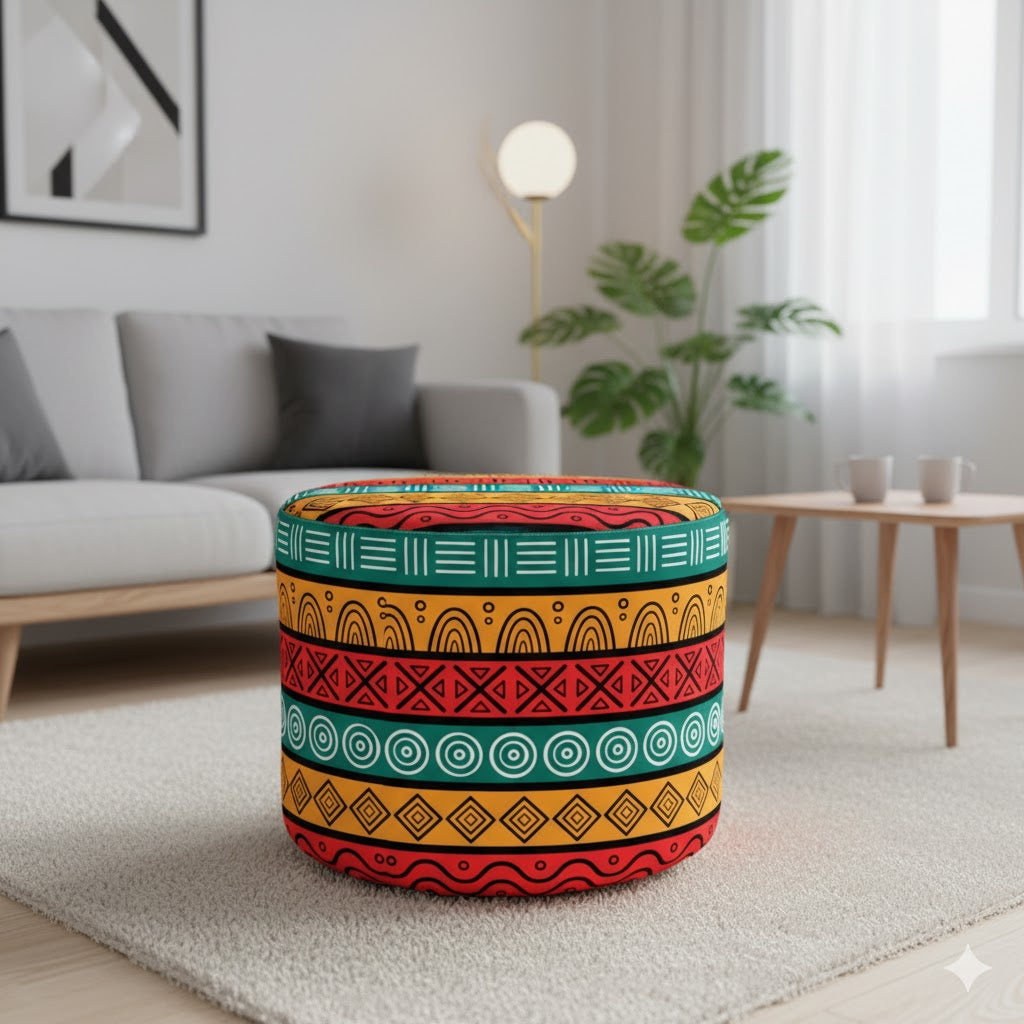 Africa Yellow Pouf