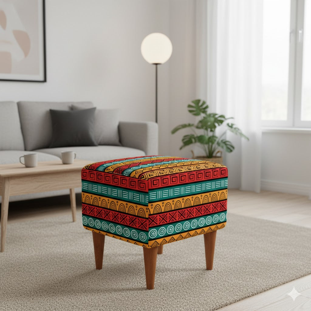 Africa Yellow Pouf