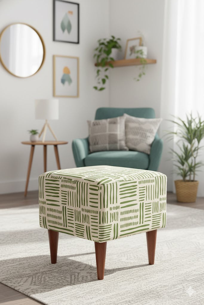 Lines Pattern Pouf