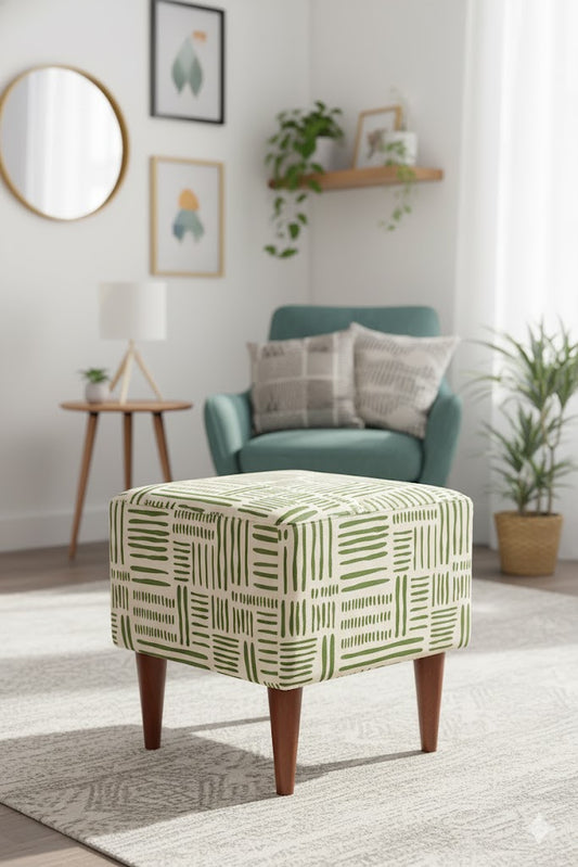 Lines Pattern Pouf