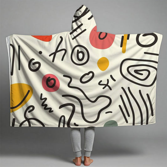 Heritage Motifs Premium Hooded Blanket