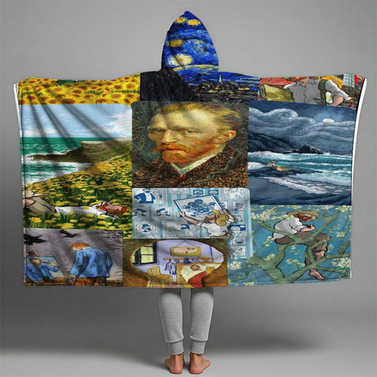 Van Gogh  Premium Hooded Blanket